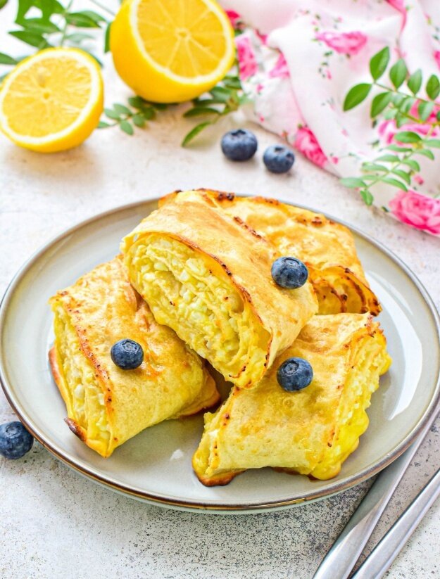 Нежный лаваш с творожной начинкой: легко и вкусно