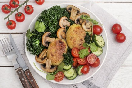 Пошаговый рецепт картофельных шайб с шампиньонами