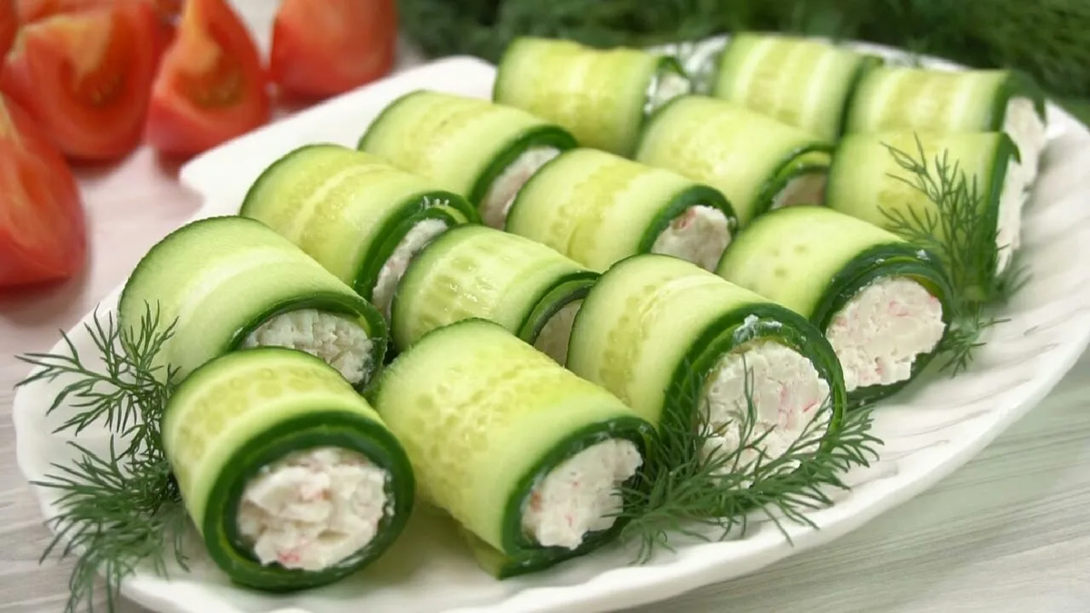 Легкость и свежесть: как создать вкусные огуречные роллы с крабовыми палочками