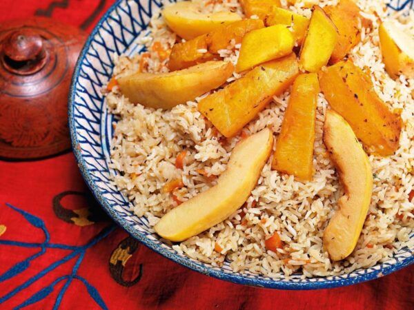 Плов с тыквой и нутом: вегетарианская версия любимого узбекского блюда