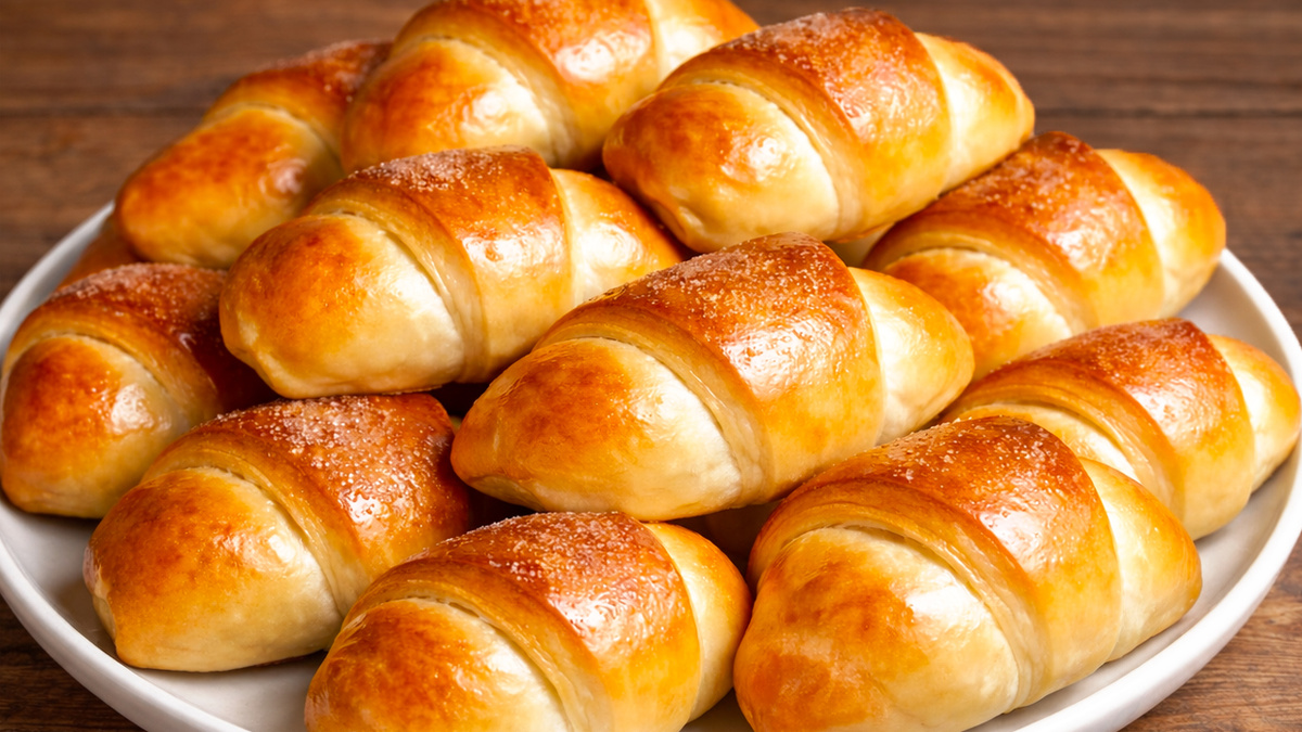 Нежные яблочные рогалики для идеального чаепития