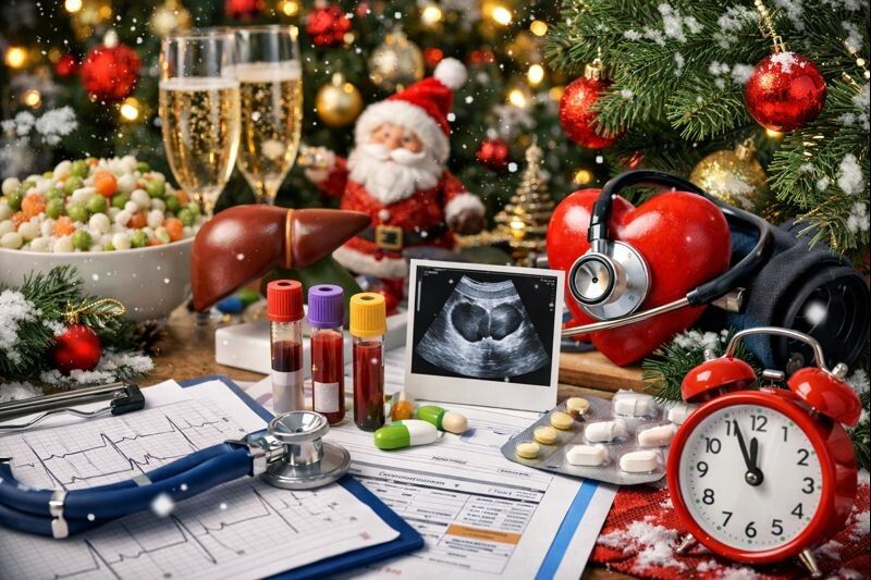 Праздничный чек-ап: как сохранить здоровье во время новогодних застолий