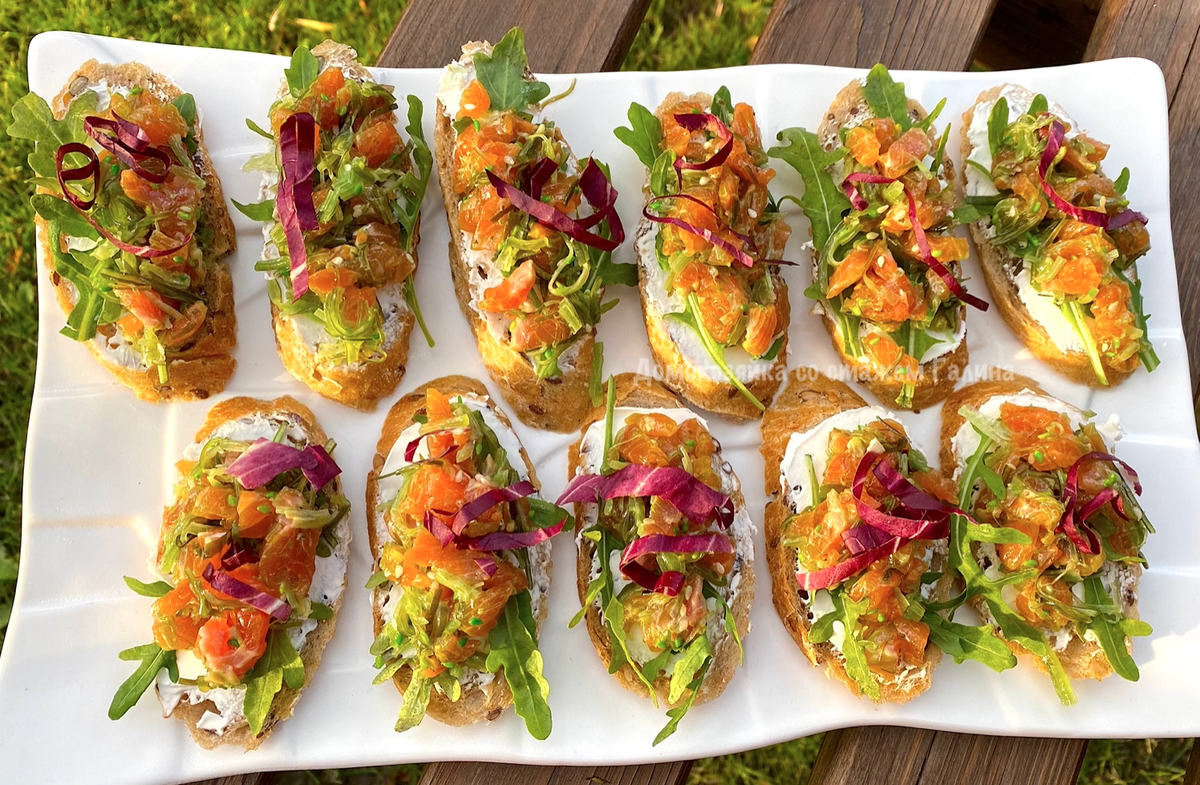 Как сделать модные брускетты для праздничного стола