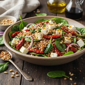 Согревающий салат с гречкой и фетой: легкий и питательный рецепт