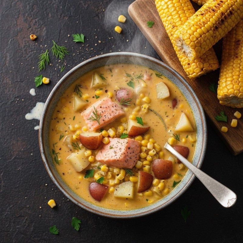Суп из кеты с кукурузой: летний вкус в каждой ложке